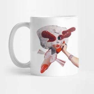 Glitter Telephone Girl Mug